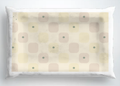 Dog Pillow in Playful Check; detail-framed digital concept preview with the print layer aligned to the front surface; not a physical sample or final print proof.