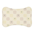 Printify MWW bone-shape pet mat mockup with Playful Check contour-following design; shape-aware design example